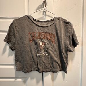 Full Tilt Gray Cotton Top